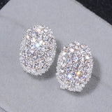 Classic Design Romantic Elegant Fashion AAA+ Cubic Zirconia Stone Stud Earrings