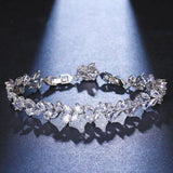 Classic Elegant Charm AAA+ Cubic Zirconia Diamonds Chain Bracelets - The Jewellery Supermarket