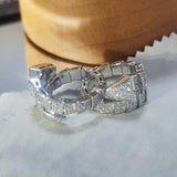 Creative Shape Snake Shape 925 Silver Colour Luxury Eternity Ring - The Jewellery Supermarket