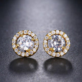 Cute 4 Prongs Setting High Quality CZ Cubic Zirconia Stud Earrings - Lowest Prices by Jewellery Supermarket