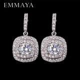 Cute AAA Cz Classic Square Drop Crystal Earring - Best Online Prices by Jewellery Supermarket - The Jewellery Supermarket