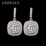 Cute AAA Cz Classic Square Drop Crystal Earring - Best Online Prices by Jewellery Supermarket