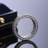 Dazzling AAA+ Cubic Zirconia Diamonds Anniversary Proposal Timeless Classic Ring - The Jewellery Supermarket