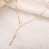 Elegant Chocker Necklace Infinity Pendant in Gold Color - Best Online Prices - The Jewellery Supermarket