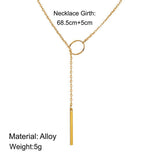 Elegant Chocker Necklace Infinity Pendant in Gold Color - Best Online Prices - The Jewellery Supermarket