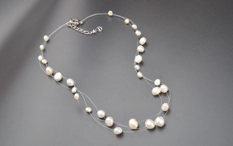 Elegant White Natural Baroque Pearl Choker Necklace - Best Online Prices by Jewellery Supermarket - The Jewellery Supermarket