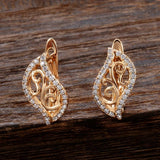 Ethnic Rose Gold Hollow Flower AAA+ Cubic Zirconia Diamonds Jewellery Set - The Jewellery Supermarket