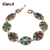 Exaggerate Ethnic Ancient Gold Color Vintage Resin Bracelet - The Jewellery Supermarket