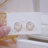 Exquisite Elegant AAA+ Zircon Diamonds Twisted Round Earrings - The Jewellery Supermarket