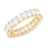 Gorgeous Full Paved Square AAA+ Cubic Zirconia Diamonds Elegant Ring - The Jewellery Supermarket