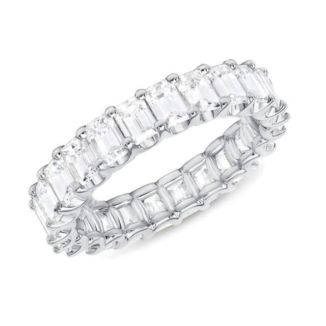 Gorgeous Full Paved Square AAA+ Cubic Zirconia Diamonds Elegant Ring - The Jewellery Supermarket