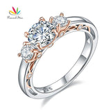 Impressive Vintage Style 1 Carat Simulated Lab Diamond Silver Wedding Ring - The Jewellery Supermarket