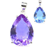 Lab Created Color Changing Alexandrite and Popular Zultanite Silver Earrings Pendants - The Jewellery Supermarket