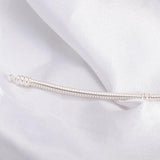 Lovely 925 Solid Silver Chain Charm Bracelet - Best Online Prices - The Jewellery Supermarket