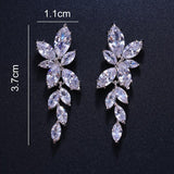 Lovely AAA+ Cubic Zirconia Diamonds Bridal Earring - Best Online Prices - The Jewellery Supermarket