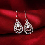 Lovely Silver Plated Charming Retro Earrings- Best Online Prices - The Jewellery Supermarket