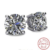 Lovely Solitaire 9mm AAA+ CZ Diamond Stud Earrings - The Jewellery Supermarket