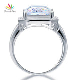 Magnificent 8.5 Carat Simulated Lab Diamond Silver Engagement Anniversary Ring - The Jewellery Supermarket