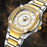 Miss Fox Designer Luxury Brand CZ Diamonds Quartz Gold Ladies Watch