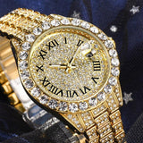 MISS FOX Iced Out Shiny Simulated Lab Diamonds Fashion Elegant Watches