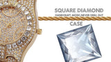MISS FOX Luxury Brand with Simulated Lab Diamonds Fashion Designer Ladies Quartz Waterproof Watch - The Jewellery Supermarket
