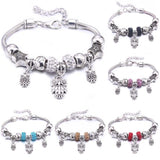 Multicolor Owl Charm Beads Bracelet & Bangles Friendship Gift