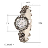 New Fashion Designer Promotion Tibetan Silver Crystal Bracelet Wristwatch For Women - The Jewellery Supermarket