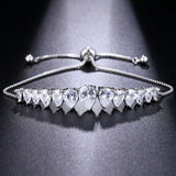 New Fashion High Quality Water Drop AAA+ Cubic Zirconia Diamonds Bracelet Bracelet