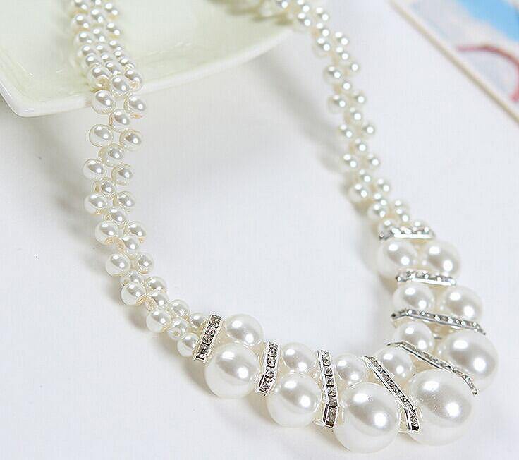New Style Fine Quality Crystal Pearl necklace - The Jewellery Supermarket