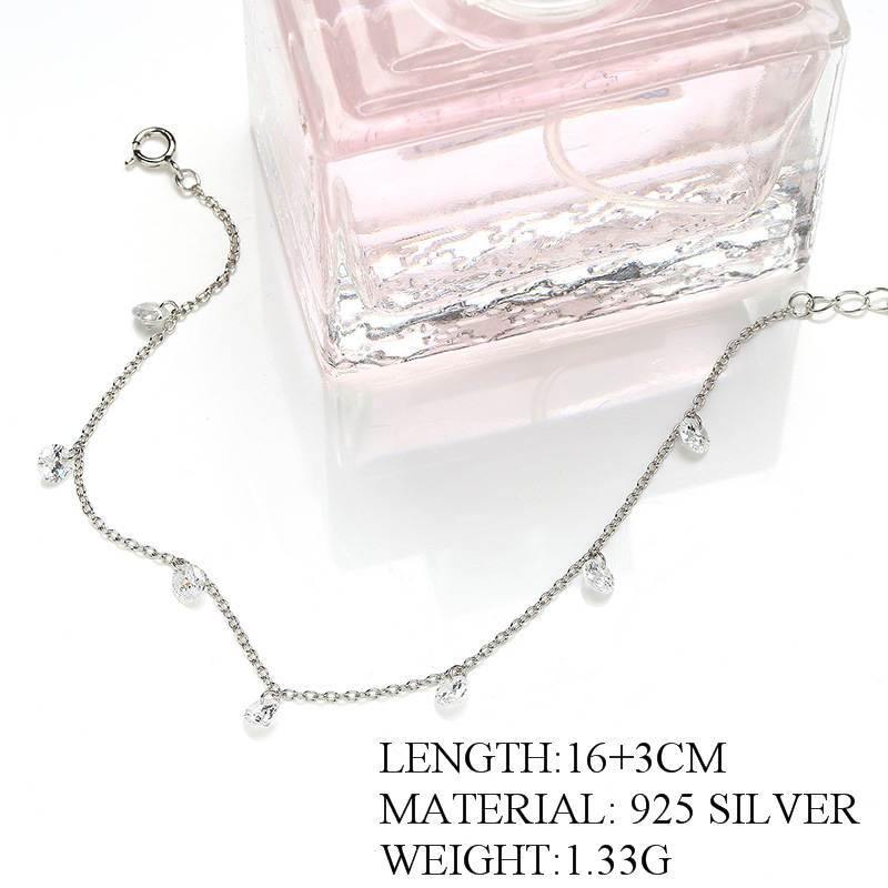 Pretty 925 Sterling Silver AAA Cubic Zirconia Star Bracelet - The Jewellery Supermarket