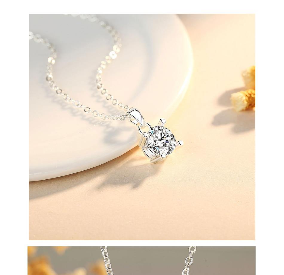 Pretty AAA Zirconia Necklace Pendant - Best Online Prices - The Jewellery Supermarket