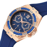 Quartz Watch With Pink Rubber Strap Sport Fashion Ladies Wristwatch