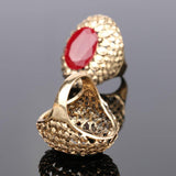 Vintage Big Ring Color Ancient Gold Boho Rings For Women Aneis