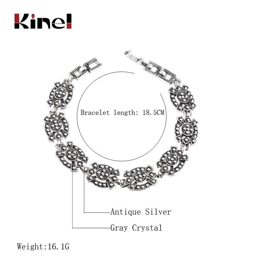 Vintage Charm Black Crystal Bohemian Ethnic Bracelet - The Jewellery Supermarket