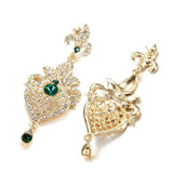 Vintage Fashion Full Crystal Long Dangle Earrings For Women - The Jewellery Supermarket