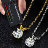 Impressive 6.5mm 1CT High Quality Moissanite Diamonds Necklace For Women - Bridal Fine Jewellery