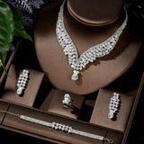 NEW - Sparking Waterdrop Shape Newest Fashion AAA+ Cubic Zirconia Diamonds Jewellery Set