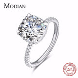 Luxury Classic 4CT 10 Hearts Arrows AAAA Simulated Diamonds Ring -  Engagement Wedding Rings