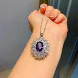NEW ARRIVAL - TrendY Sterling Silver Lab Amethyst Charming Fine Jewelry Sets - The Jewellery Supermarket