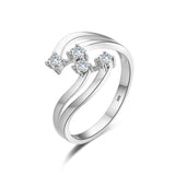 Fabulous 4pcs 3mm 0.1ct High Quality Moissanite Diamonds Rings - Authentic Moissanite Luxury Jewellery