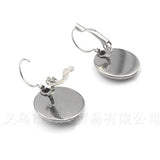 RELIGIOUS EARRINGS - Glass Cabochon Islam 16mm Glass Dome Stud Earrings for Women/Girls Jewellery - The Jewellery Supermarket