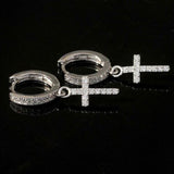 Dazzling Arrow Christian Cross-shape Drop Earrings for Women/Men - AAA Zirconia Crystals Fashion Earrings - The Jewellery Supermarket
