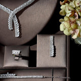 NEW - Splendid Classical High Quality AAA+ Cubic Zirconia Diamonds Jewellery Set - The Jewellery Supermarket