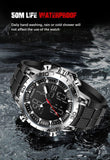 Top Brand Luxury Dual Display Quartz Military Waterproof Digital Electronic Watch - The Jewellery Supermarket