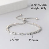 NEW ARRIVAL Exquisite Adjustable Clear AAA+ Cubic Zirconia Simulated Diamonds Tennis Bracelets For Women - The Jewellery Supermarket