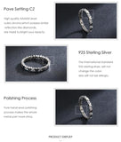 GREAT GIFTS - Real Sterling AAA+ CZ Diamonds Hearts Stackable Hypoallergenic Ring - The Jewellery Supermarket
