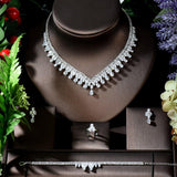 NEW - Beautiful Water Drop Brilliant AAA+ Cubic Zirconia Diamonds Jewellery Set - The Jewellery Supermarket