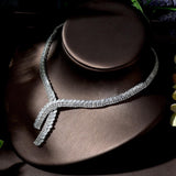 NEW - Splendid Classical High Quality AAA+ Cubic Zirconia Diamonds Jewellery Set - The Jewellery Supermarket