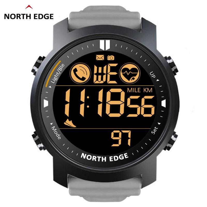 NEW MENS WATCHES - Military Waterproof 50M Running Sports Pedometer Stopwatch Heart Rate Digital Watch - The Jewellery Supermarket
