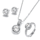 NEW ARRIVAL 18KGP and Silver AAA Zircon Crystals  Jewellery Sets - Engagement Wedding Fashion Jewellery 